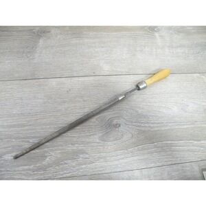 Vintage Nicholson Half-Round Rasp File Tool with Wooden Handle USA Made